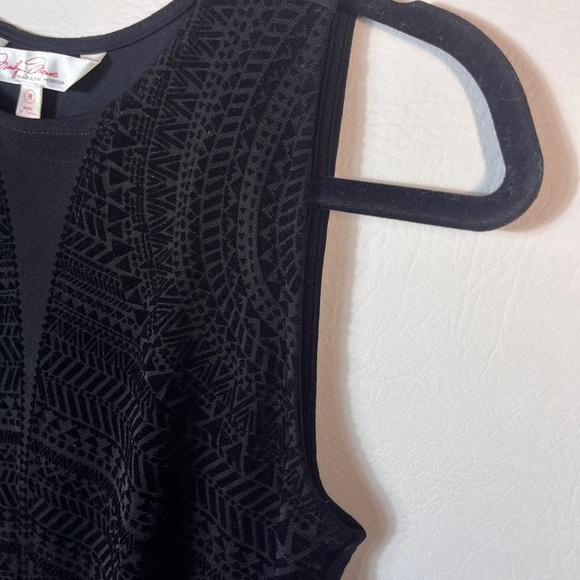 Marilyn Monroe Black Sheer and Velvet Patterned Bodysuit Medium - Picture 4 of 9